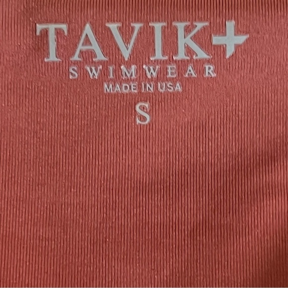 TAVIK Swimwear Heather Bikini Bottom Size Small Swim Surfer Beachy Rust & Gray - Picture 10 of 10